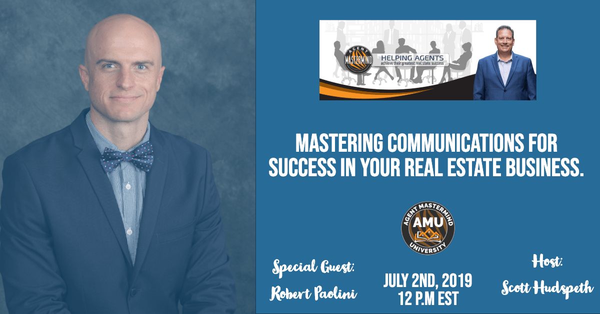 SuarezHome's tweet photo. Join Agent Mastermind & Robert Paolini in mastering communication for success in your Real Estate Business.
Click Below to Register:
https://t.co/Zr9mW4ur92
#realtoreducation #socialmedia #marketing #agentmastermind
#itschris #suarezhomefinance https://t.co/TmkeHOAGoq