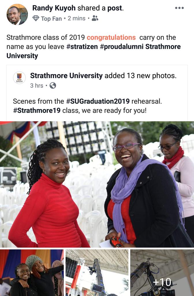 randy_kuyoh's tweet photo. @StrathU @AlumniSU congratulations class of 2019 ..#proudalumni #stratizen #Strathmore19 https://t.co/KKOD13ej3A