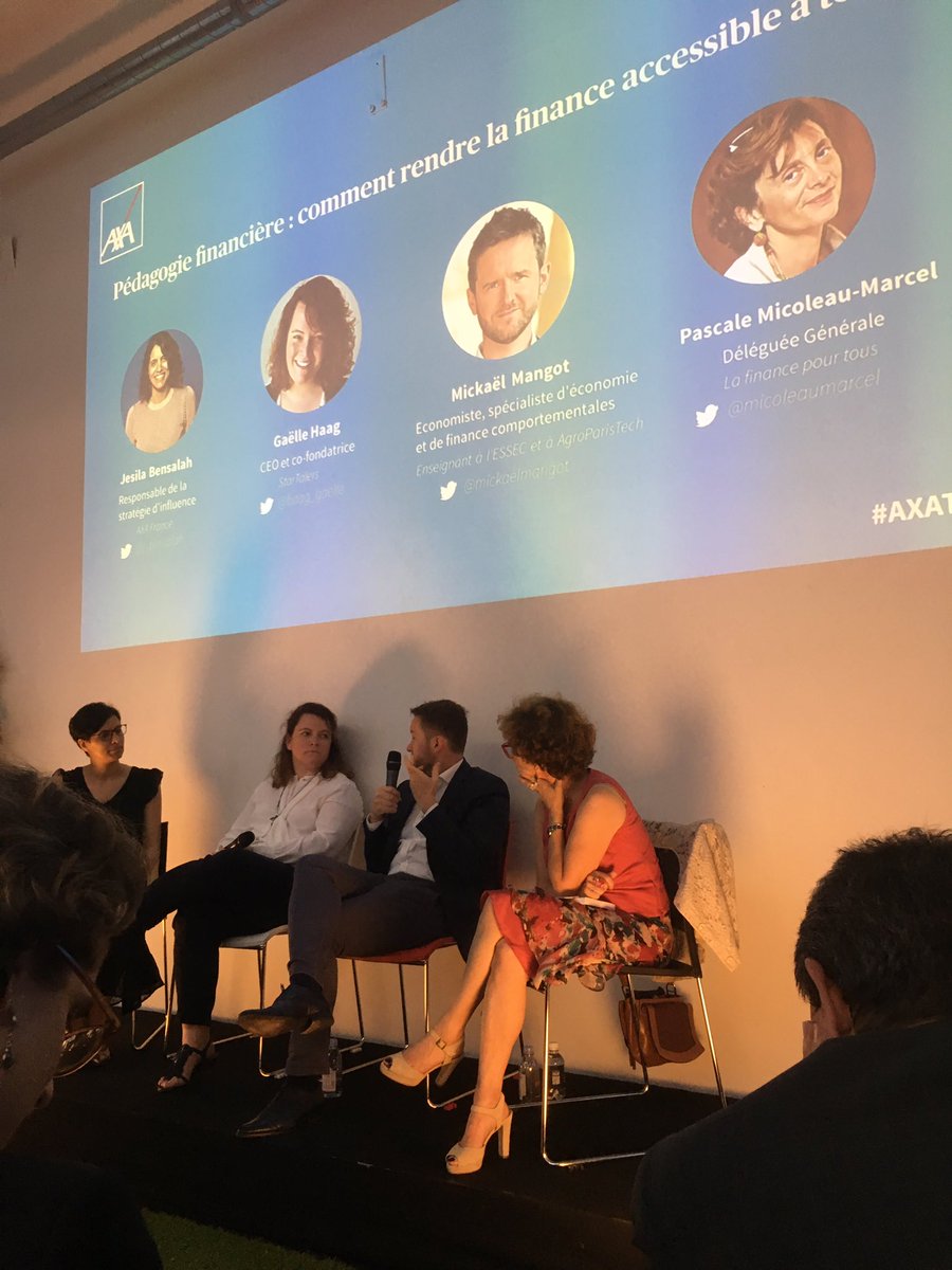 DamienBescheron's tweet photo. Finance comportementale : « Les Français surestiment les risques financiers par méconnaissance, et non par réelle aversion » @mickaelmangot #AXATalk https://t.co/IMg0g1NsfZ