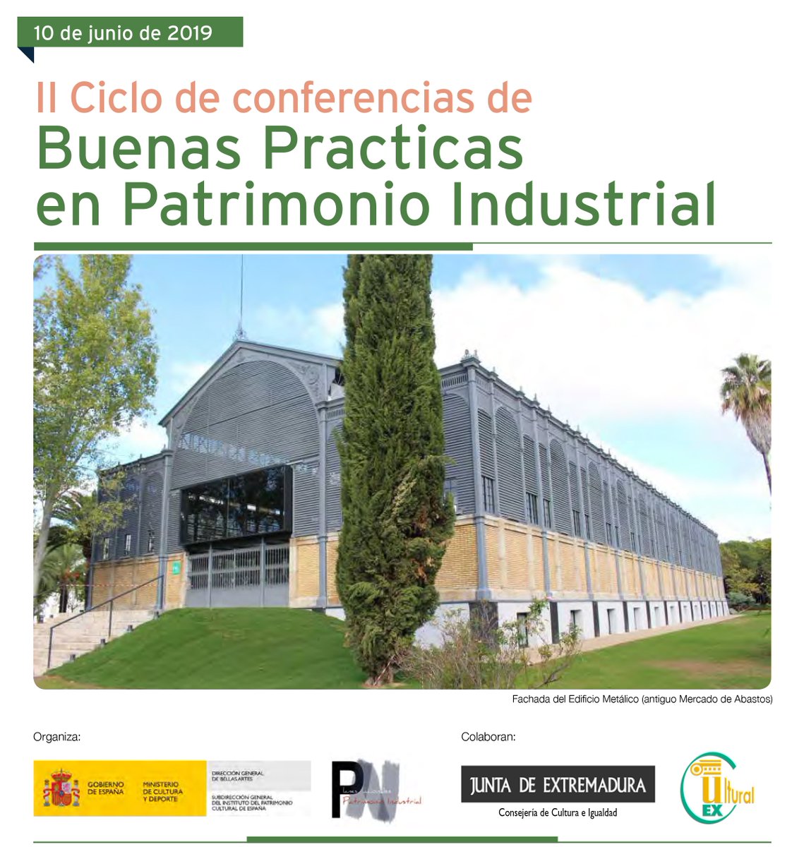 ipcepatrimonio's tweet image. 📣Ya disponible online la segunda conferencia del II Ciclo de Buenas Prácticas en Patrimonio Industrial, celebrada el pasado 10 de junio en el antiguo Mercado de Abastos de Badajoz. 
🎥Puedes verlo todo aquí 🔗bit.ly/2WXKiLv
