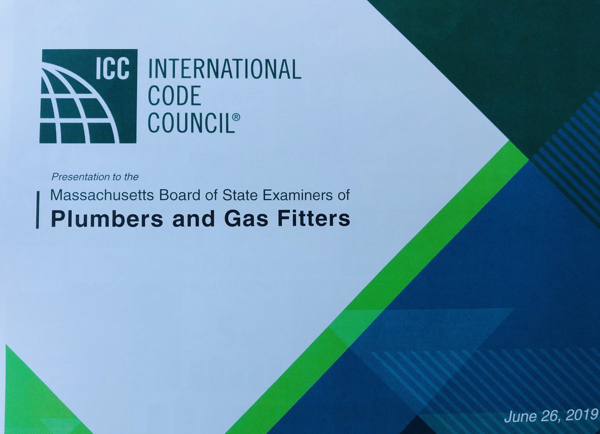 GGauthierICC's tweet image. International Plumbing Code:

As a Licensed Master Plumber in Massachusetts, and with total respect to the existing code... Wholeheartedly believe that this is the best choice to move forward and modernize OUR code...
#BuildingSafety365 #InternationalPlumbingCode
#CodeCouncil