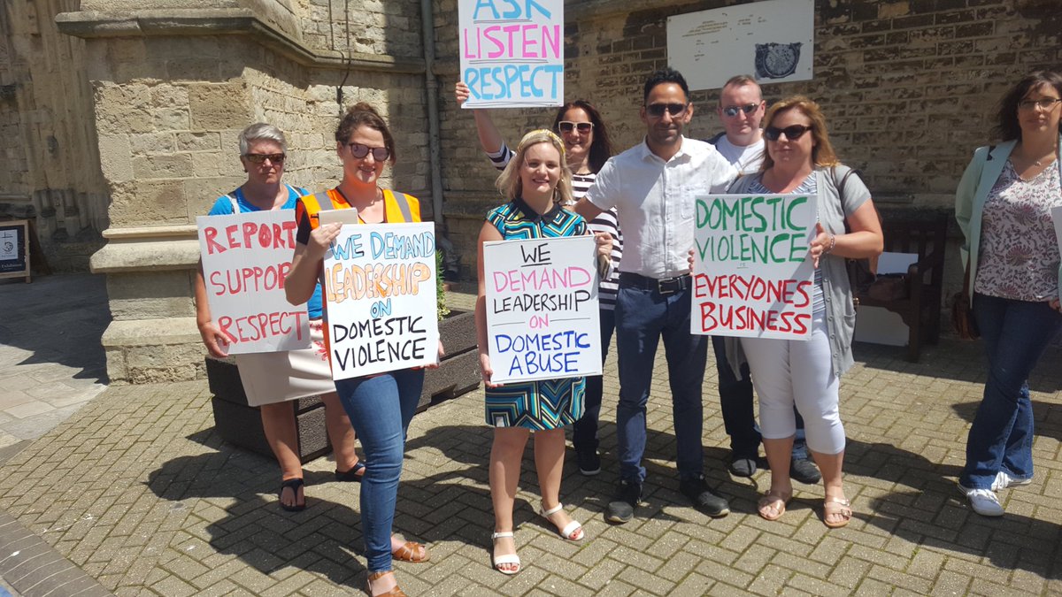 A small group of brave Isle of Wight, men / woman today are ( Demanding Leadership ) Giving confidence to those who need to #ReportSupportRespect against Domestic Violence / New mordern policies are now needed in the UK.  @10DowningStreet @itvnews