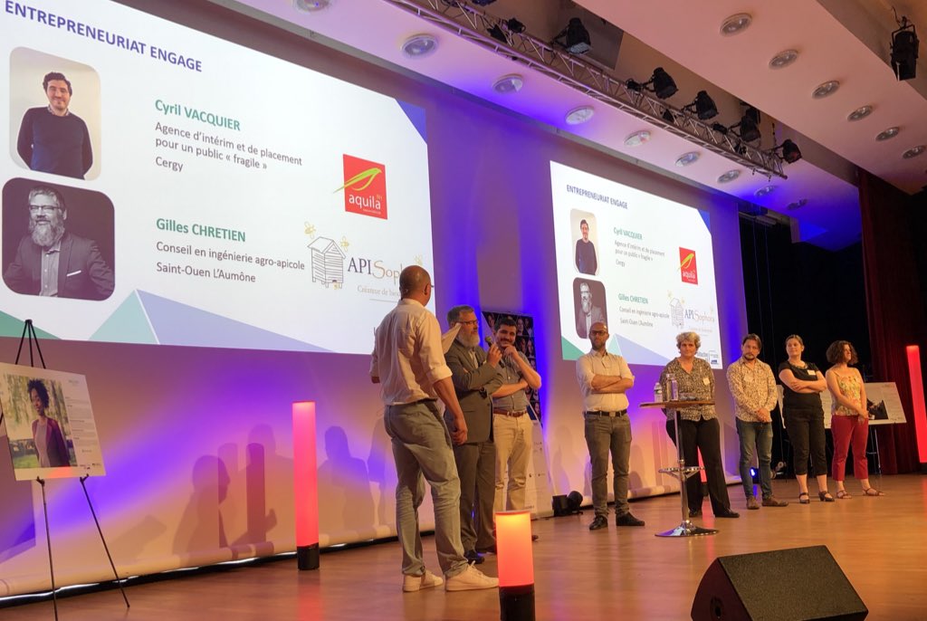 philippecran's tweet photo. À l’Assemblée Générale @INITIACTIVE95 parmi les lauréats l’entrepreneur engagé API Sophora, Conseil en Ingénierie agri-apicole, avec son fondateur Gilles Chrétien. Décidément, les adhérents @adpavab ont du talent ! #madein95 https://t.co/FfzdCun9vg