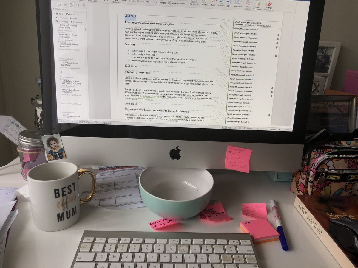 jzemorrell's tweet photo. Accepting the final track changes from my editor for my first non fiction book.
Super exciting!!
#writingcommunity #nonfiction #authorniche #freelancewritingtips #authorlinings #writeredits #waauthor #writersoftwitter #selfhelp #booklovers #avidreaders #authorpreneur https://t.co/j6d9cLBJwb