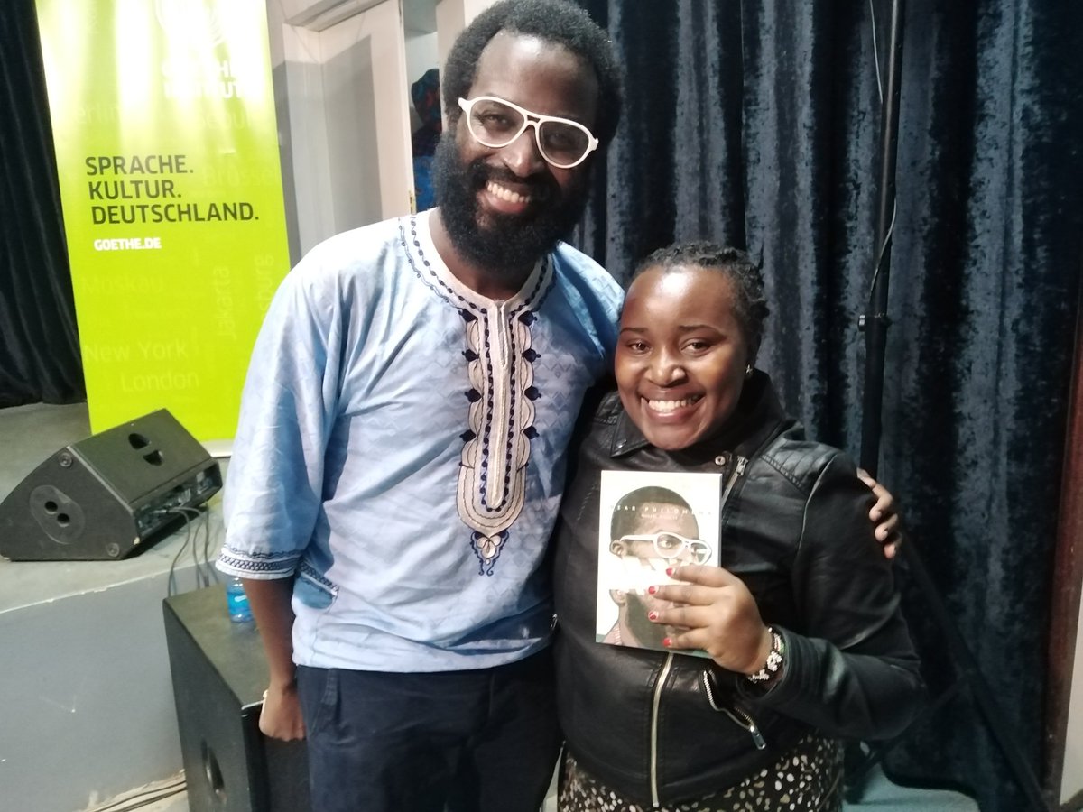 wanjaah's tweet photo. @decolonialqueer ,meet @mugabsb who just read this tweet at a literally forum,in #Nairobi's Goethe-Institut.He was talking about the importance of #minorities telling their own authentic stories. In his book #DearPhilomena,he talks about his identity as a #disabled man.. https://t.co/cYZVOVvwDw