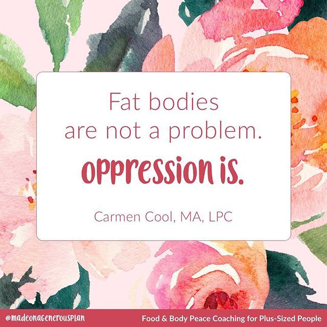 generousplan's tweet photo. I found this quote from @carmen.cool, a wise eating disorder therapist from Boulder, CO, on a slide at the #WeightStigmaConference. I appreciate it because it's such a concise naming of the TRUE problem we as fat people face: oppression.
⠀⠀⠀⠀⠀
It… https://t.co/ydwsGftY34 https://t.co/Wq1xA2jA0j