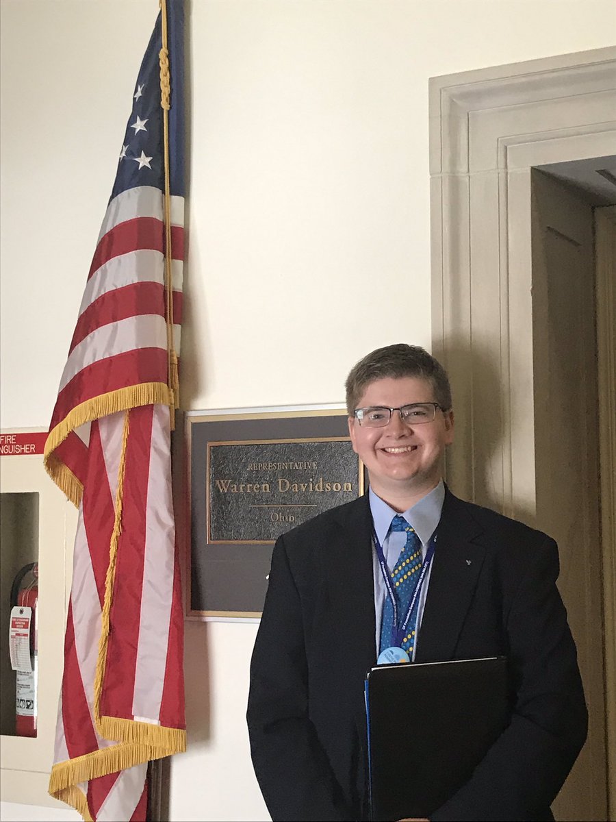 SpencerG617's tweet photo. Big thanks to @WarrenDavidson for giving me and my team the chance to share the story of Owen! @CF_Foundation #CFadvocacy https://t.co/vpeyEmsh96