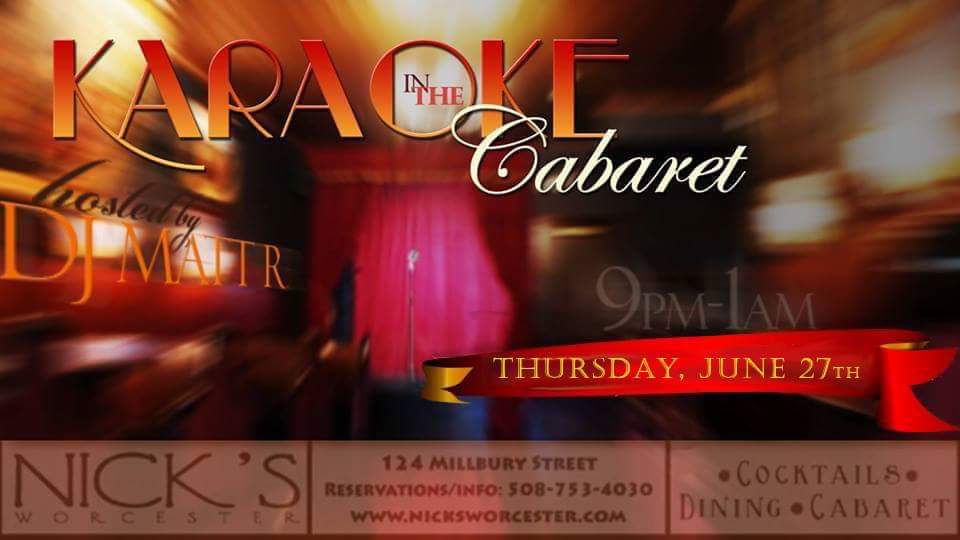 The best #Karaoke in Worcester happens tonight at Nick's! DJ Matt R hosted from 9 until Midnight. #Worcester