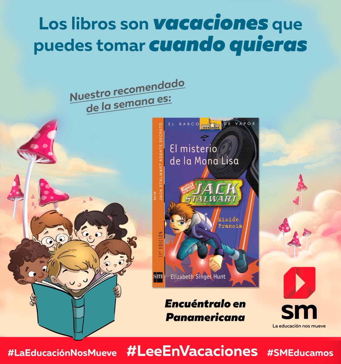 📕📕Sé parte de esta historia en la que se mezclan: 🚀🚀🚀aventura, emoción y 👨‍🎤👩‍🎤arte. <a href="/esingerhunt/">Elizabeth Singer Hunt</a>  #LaEducaciónNosMueve #LeeEnVacaciones #SMEducamos <a href="/PanamericanaLib/">Panamericana</a>
Be part of the history: Adventure, Emotion and Art ⬇️⬇️⬇️⬇️