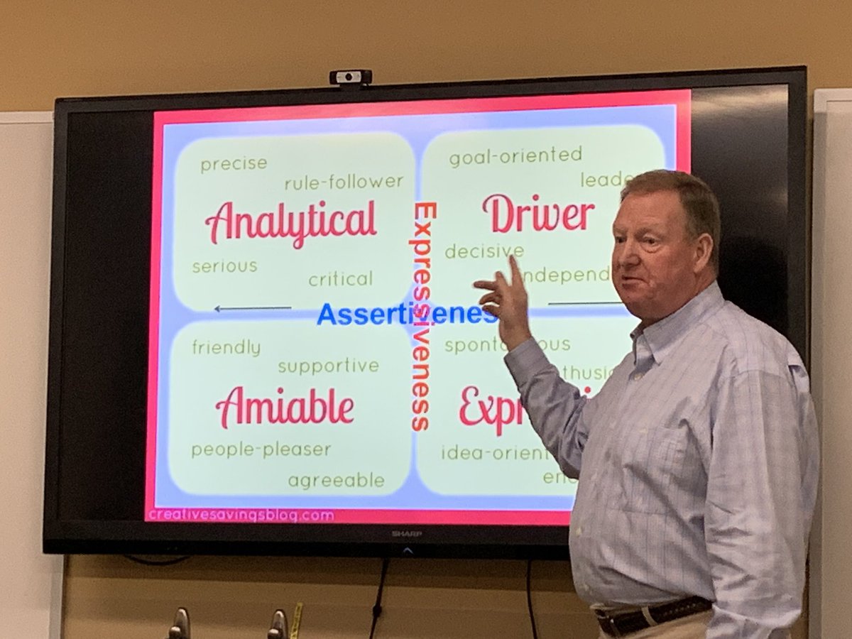 The <a href="/NSF/">U.S. National Science Foundation</a> Master Teacher Fellows at @UR_WarnerSchool are in leadership seminar with <a href="/suptford/">Mike Ford</a> today, learning about leadership styles. Where does your leadership style lie on the expressiveness/assertiveness continuum? <a href="/CenteratWarner/">Center for Professional Development & Educ Reform</a> #stem  <a href="/URCUES/">UR CUES</a>