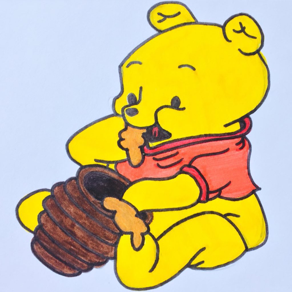 Details 61+ cute pooh drawing