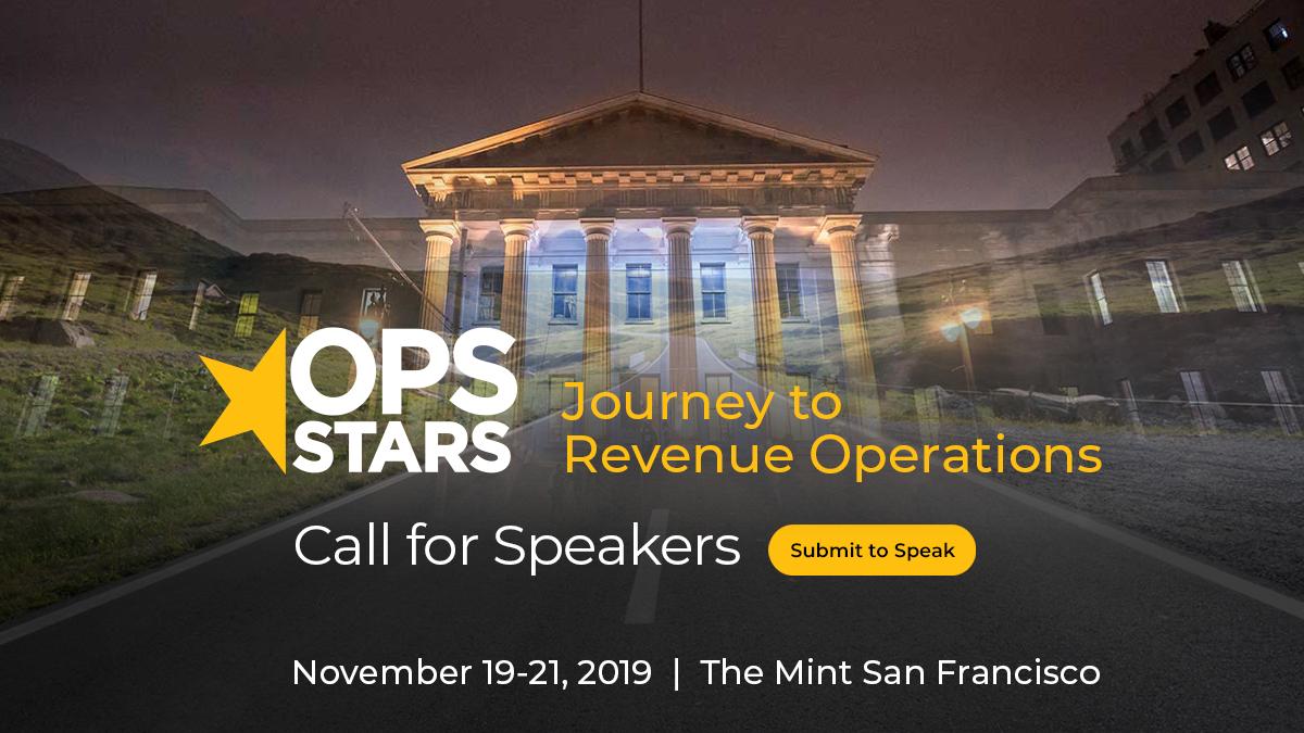 LeanData's tweet photo. Attention Revenue Operations visionaries! We're looking for expert speakers for #OpsStars: Submit your session proposal here: https://t.co/IQTgOpoeTX #RevenueOps https://t.co/2K7iGNUj9s
