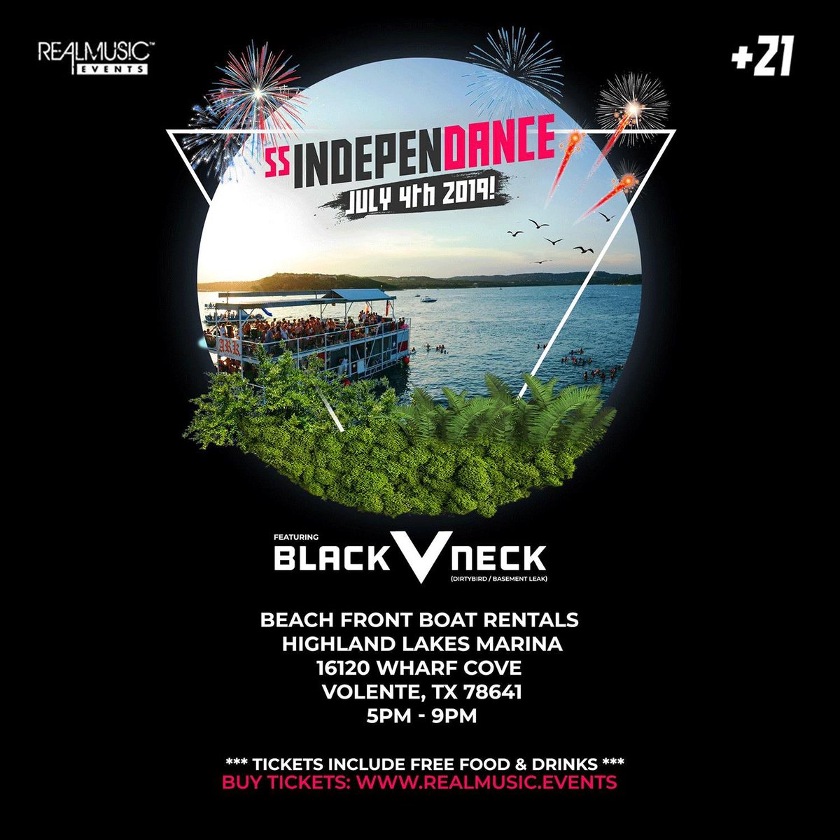 We heard the boat party sold out in Austin, so we're giving away two spots on our guest list 👀 RT, follow @blackvneckmusic + @realmusicevents and we'll DM the winner Monday!