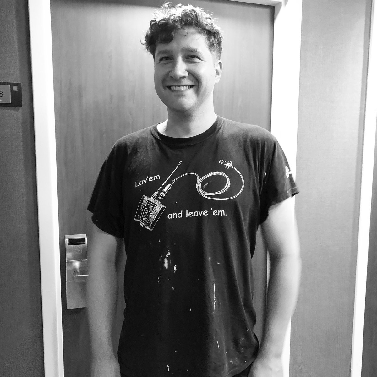 Lav ‘em and leave ‘em. That’s how our audio sound mixer rolls. #lavemandleaveem #sethumor #productionsoundmixer #filmset #productionlife #audiotech