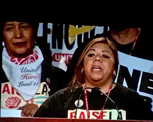 Maria Mazariego bring down the house! #unitehere #sisepuede #uniteherelocal11 #airlinecatering #unionsolidarity ift.tt/2Ynsbw0