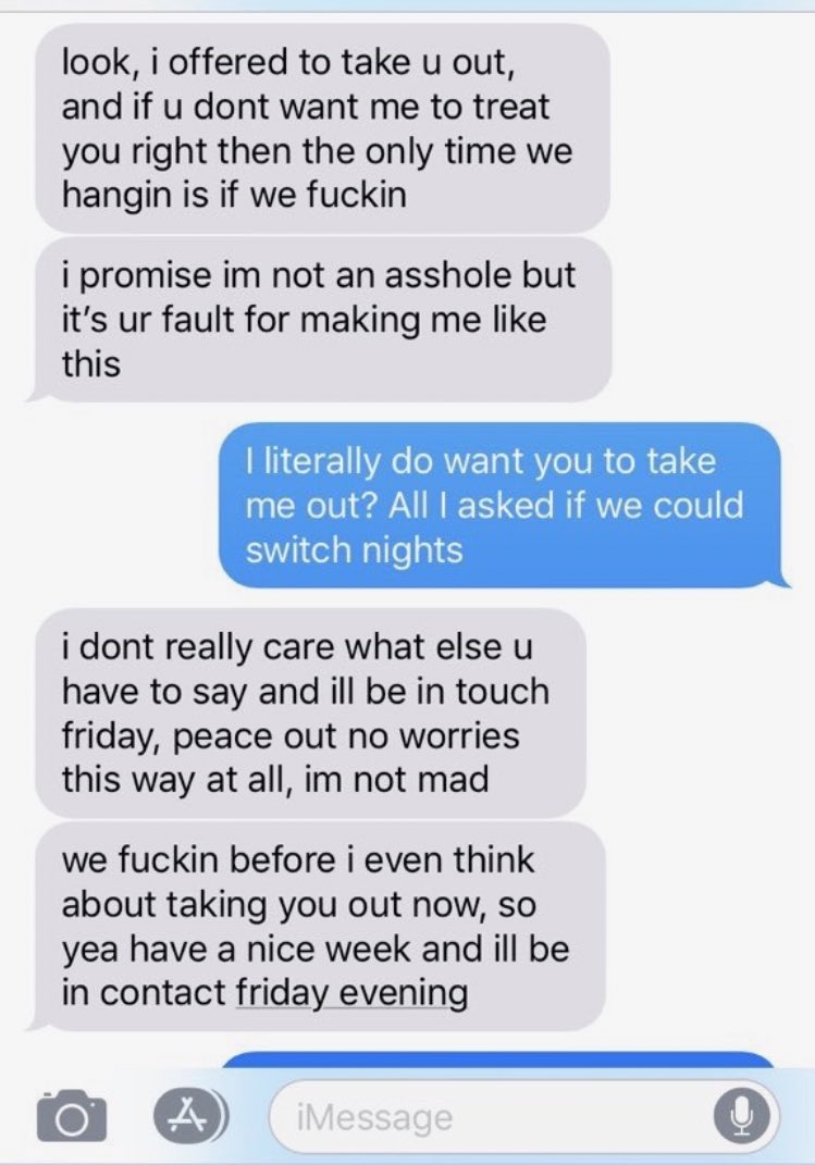 SheRatesDogs's tweet photo. This radiates “girls don’t like me cus I’m a nice guy” energy https://t.co/RJ7tDi9bHw