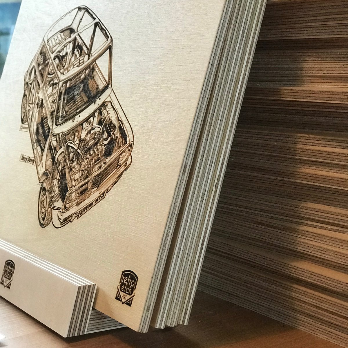 EtchRetro's tweet image. Haynes Manual Mini illustration 😍 #haynesmanual #wallart #mini #miniclub #cargift #engravedwood #birthdaygift #retroetch