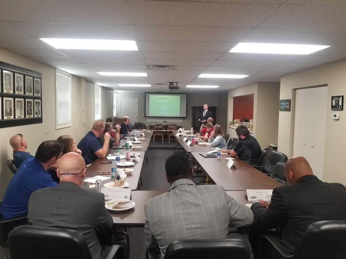 KYLaborSec's tweet photo. Thank you Delta Services for hosting our 2nd Fatality Task Force Meeting. We are continuing to strive for a safer work environment for all Kentucky Workers. #collaboration #workersafety #KYSAFE https://t.co/eE5aH2j7ca