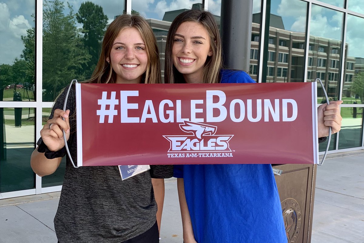 TAMUTexarkana's tweet photo. We’re SOARING today at TAMUT!!!! We love getting to know the newest members of our Eagle Family! https://t.co/UkMW5d3vrQ