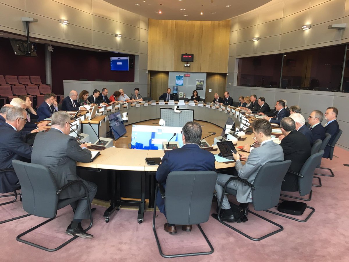 AustraliaEU's tweet photo. Images from this week's very productive @EurAusBiz visit to #Brussels. #AustEUFTA @sciausembeu @HinderNicola @stillyoz @jyrkikatainen @PhilHoganEU @BusinessEurope @Europarl_EN @EU_Commission https://t.co/6IOT1RNSQ0