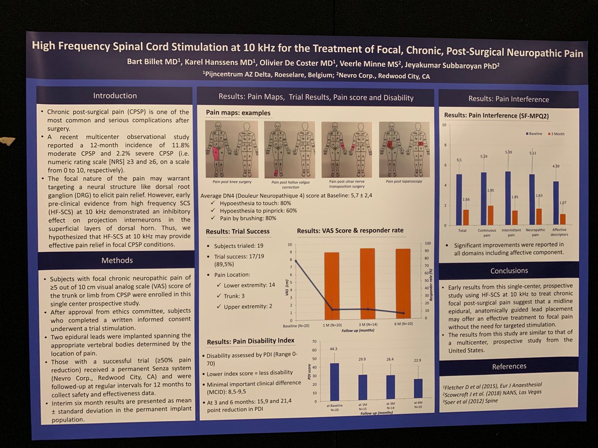 GeorgiosMatis's tweet photo. #INS #INS2019 #SCS #SpinalCordStimulation #neuromodulation #chronicpain #pain #neuropathic #HF #10kHz #waveforms #painrelief #hope #research https://t.co/4DnNCIhguC