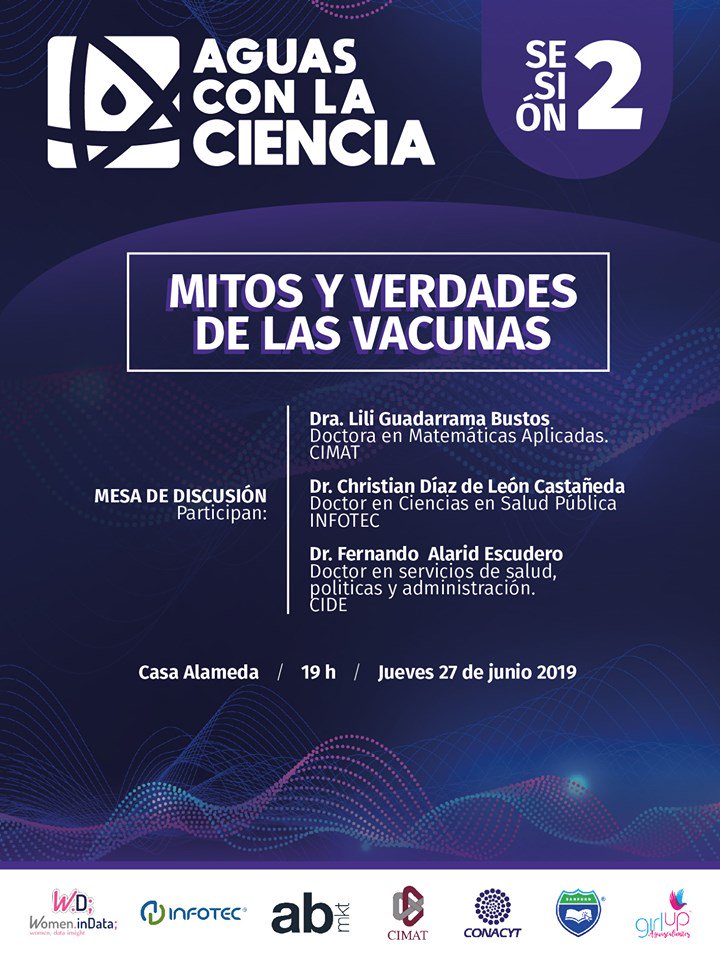 Hoy es la segunda sesión de #Aguasconlaciencia, el café científico que acerca a la gente  que radica en #Aguascalientes al fascinante mundo de la ciencia. 🔭💻⚛🔬📗

En esta ocasión, el tema a tratar es: "Mitos y verdades de las vacunas".
