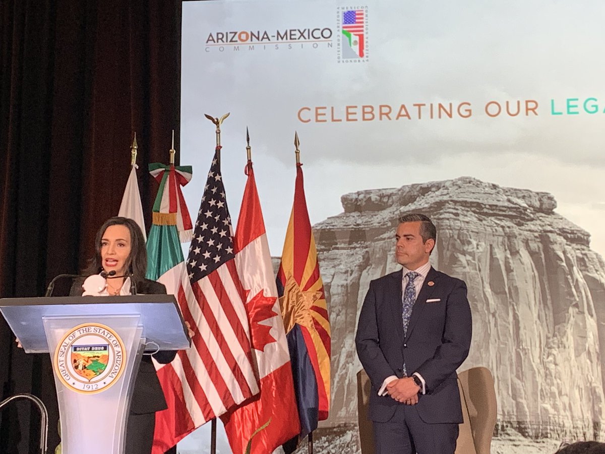 moleraalvarez's tweet photo. Chief of staff of #Sonora Gov. @ClaudiaPavlovic: US-Mexico border states together are 3rd biggest world economy - let’s take advantage of our strength #AMCCELEBRATES60 https://t.co/XS0N8mf7Kj
