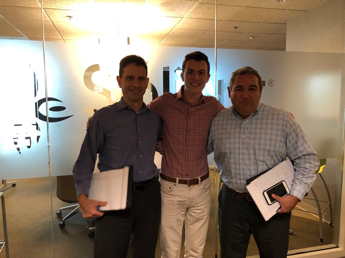 teratuten's tweet photo. We had the privilege of having the #CEOforOneMonth @BenjaminConard visit our @soliant office today and shadow our president @dkalxander https://t.co/RiYVdff4CH