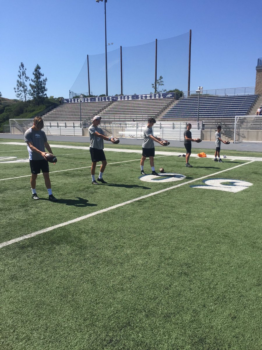 Nolan_Football's tweet photo. Specialists Training for our dudes yesterday with my former student athlete Mike Braunstein @mbraunstein14 was fantastic.  We ALL got better, we trained, drilled, learned, practiced and frosh through seniors improved! https://t.co/uEkAGOjLkU