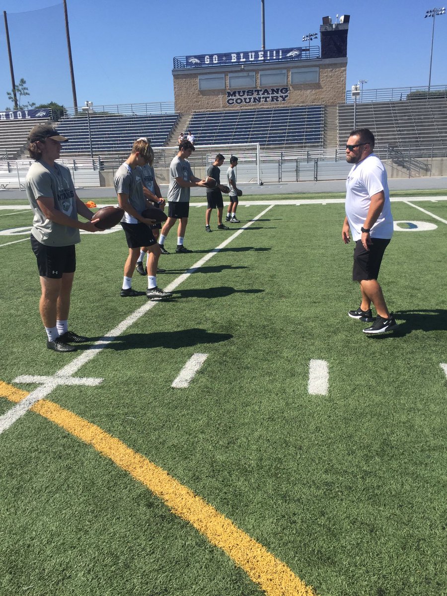 Nolan_Football's tweet photo. Specialists Training for our dudes yesterday with my former student athlete Mike Braunstein @mbraunstein14 was fantastic.  We ALL got better, we trained, drilled, learned, practiced and frosh through seniors improved! https://t.co/uEkAGOjLkU