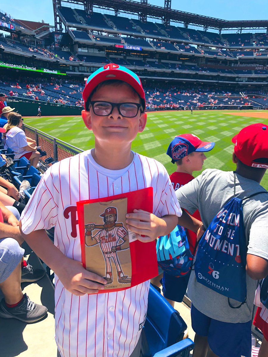 CBAWestChester's tweet photo. @bryceharper3 Finn would be so happy if you could sign his original lunch bag! @NakedDerby @Phillies https://t.co/i0irQYpsCb