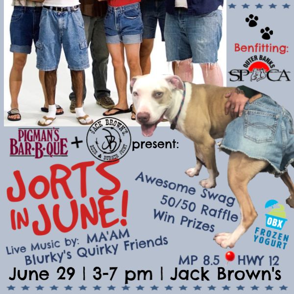 obxguides's tweet photo. It's all for the love for the animals!! ❤️🐶🐱🐾

Jack Brown’s Beer &amp; Burger Joint KDH and Pigman's BBQ have come together to throw the biggest backyard party of the year to benefit the Outer Banks SPCA.

This Saturday, June 29th @ 3-7 PM at Jack Brown's! 🍻 https://t.co/CpKAptTO4R