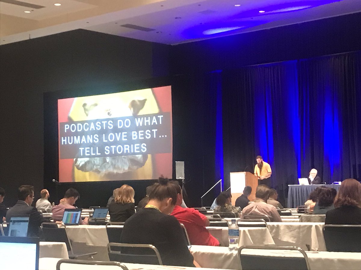 “Podcasts do what humans love best... tell stories.” - Ryan Lane of <a href="/DreamBeardoils/">Dream Beard</a> and the Life Gets Hairy podcast #irce19