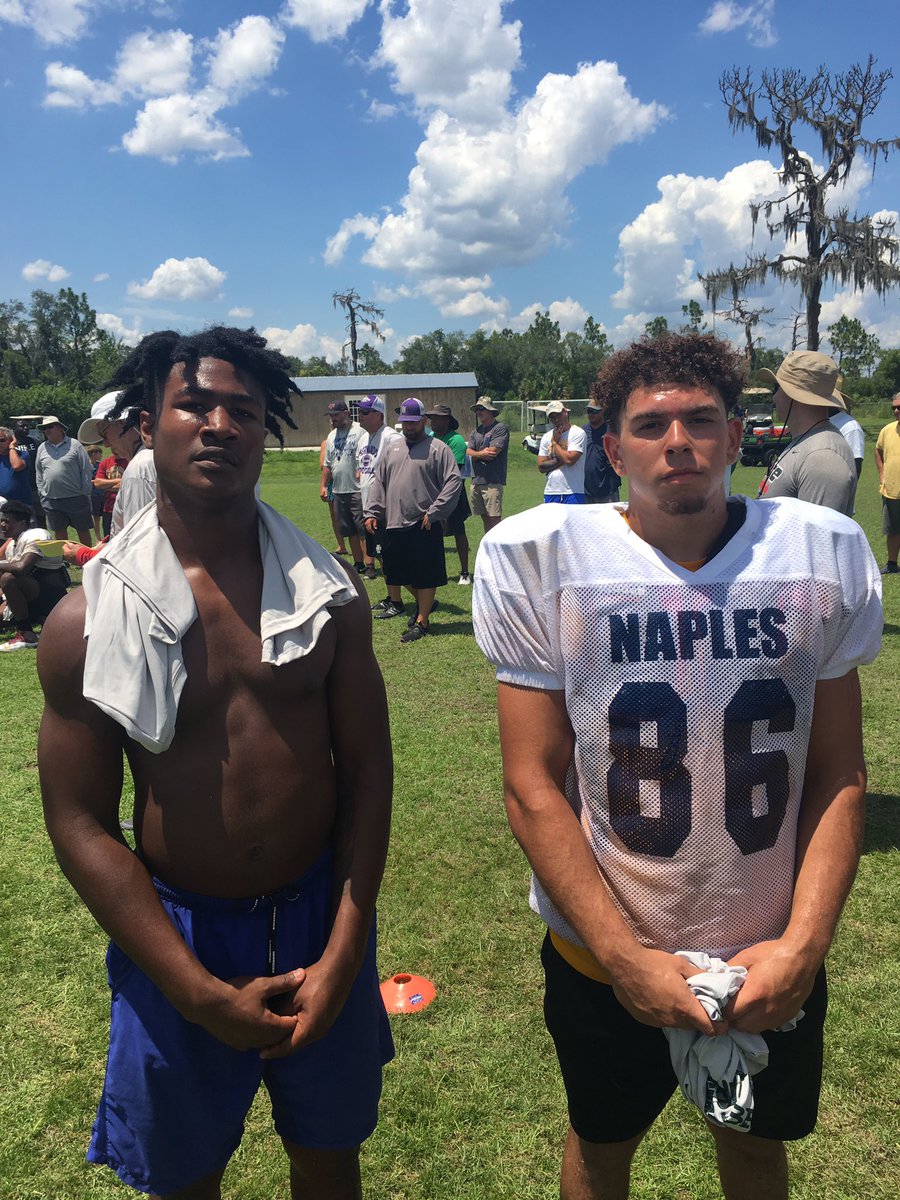 DownAndDLineman's tweet photo. 2019 Session 1 Defensive Pass MVP’s - Collin Miles from Naples High and G’Koby Winn from Hernando High!! https://t.co/EF98eA9A4k