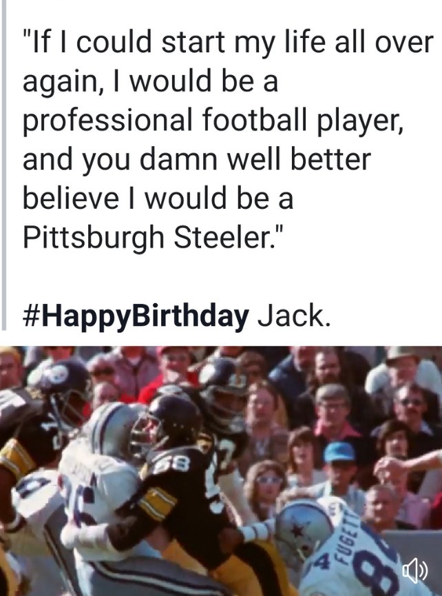 Yesssss. Happy birthday, Jack Lambert. 