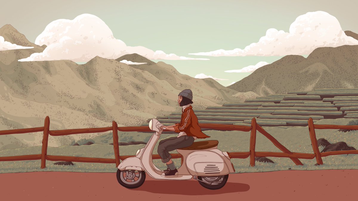 psyched to finally get to share the cover I made for <a href="/_kalaido/">Kalaido</a> new single Motorbikes In Sapa. Seriously, go check it out (it's awesome ♪～(￣ε￣) ) soundcloud.com/kalaidobeats