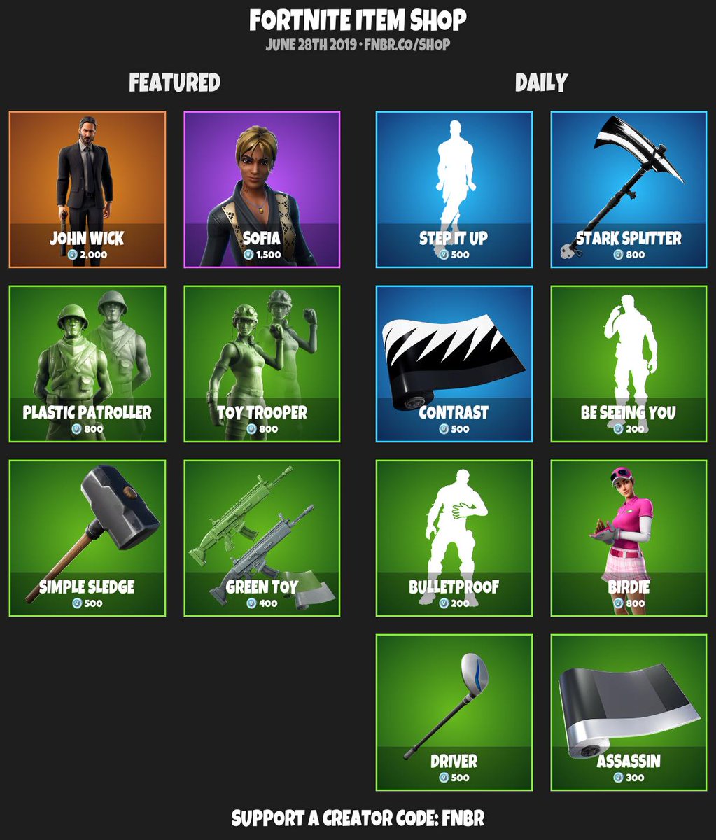 Fnbr Co On Twitter Fortnite Item Shop For June 28th 2019 Https T Co Nxpckxmqqb Use Creator Code Fnbr If You D Like To Support Us Https T Co Vfz5qsbzmn Fortnite Item Shop June 27 2019 Fortnite Item Shop June 27 2019 Fnbr Co On Twitter Fortnite Item Shop For June 28th 2019 Https T Co Nxpckxmqqb Use Creator Code Fnbr If You D Like To Support Us Https T Co Vfz5qsbzmn
