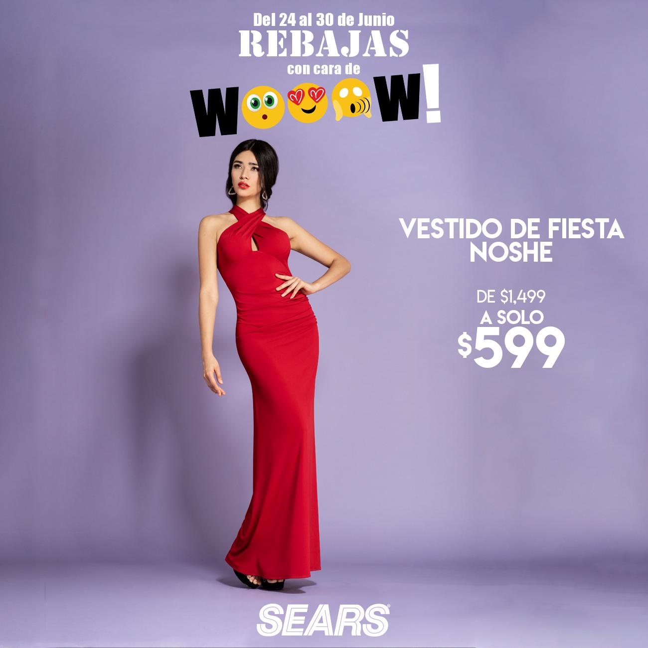 Vestido rojo sears sales