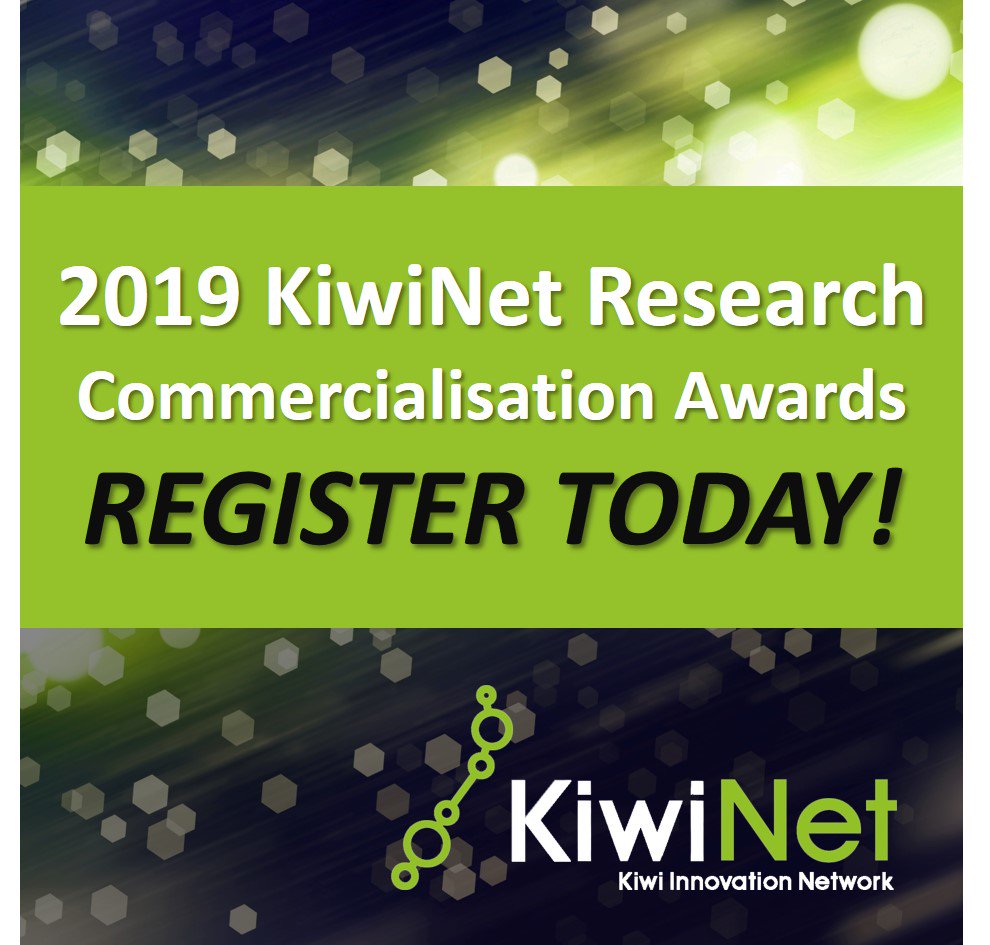 Come celebrate the heroes behind the commercial success of NZ's most promising research discoveries <a href="/KiwiNet_NZ/">KiwiNet</a> Research Commercialisation Awards! 7 August, Shed 10, Auckland. REGISTER TODAY! bit.ly/31Uy9q8