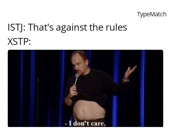 typematch_'s tweet photo. #mbti #typematch #mbtimemes #carljung #16personalities #psychology #introvert #personality #personalitytypes #personalitytest #memes #extrovert #matchmaker #typology #myersbriggs #selfawareness #selfknowledge #ISTP #ISTPS #ISTPPERSONALITY
#ESTP #ESTPS #ESTPPERSONALITY https://t.co/daOePgmXso