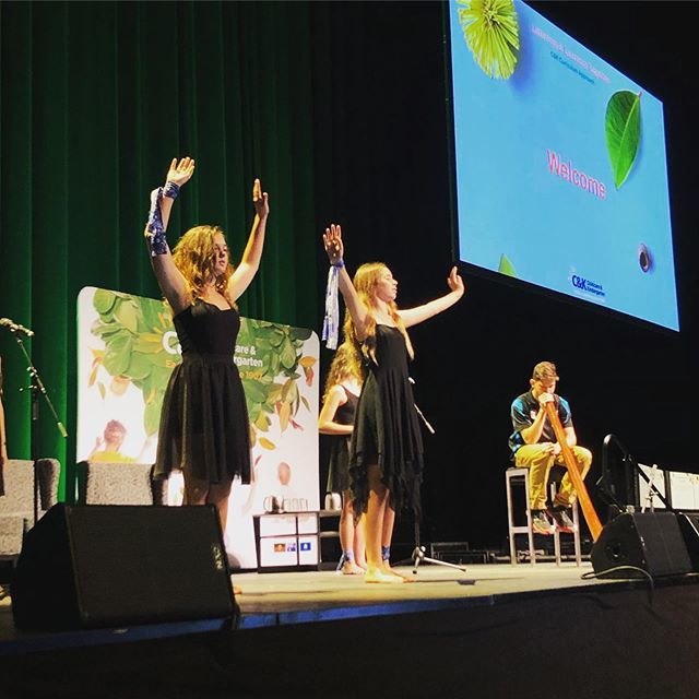 CandKQld's tweet photo. “We are our stories.” Beautiful Welcome to Country by Aunty Erica and the Galagiri Ngaurai Group. #earlyed19 #weallbelong https://t.co/pQFTmgDfmQ https://t.co/nEHWkLmDB8