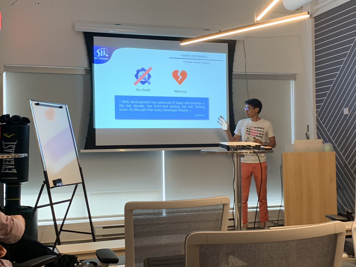 qa_roline's tweet photo. Merci d’être venus au meetup Agile Testing Montréal :D
Les slides seront disponibles sous peu sur le groupe!
Hébergé chez @SIIcanada 
#QA #automation #Cypressio https://t.co/SI9QSyEsvm