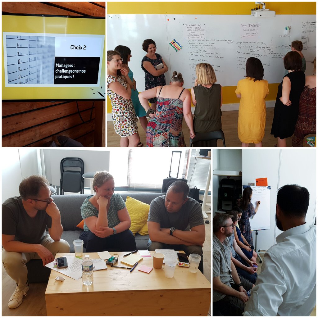 Et maintenant, place aux ateliers #workshop . Même les intervenants s'y mettent #palmitalks