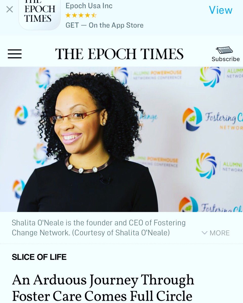 FCNFDN's tweet photo. Our Founder and CEO shares a snapshot of her life before, during and after foster care in this article, “An Arduous Journey Through Foster Care Comes Full Circle”. Can you relate to any part of her story?  https://t.co/9dgwGHfmYG 
#fostercare #fcnfdn #sixdegreesoffostercare https://t.co/3tydGznT6L