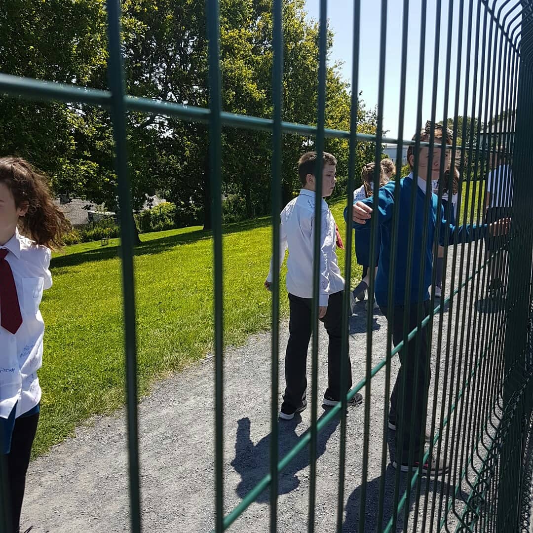 mswhelans6th's tweet photo. 6th class on their last trip around the walking track in school ... can't believe it's finally here. Well done on your graduation tonight guys https://t.co/w7NNlbt84s