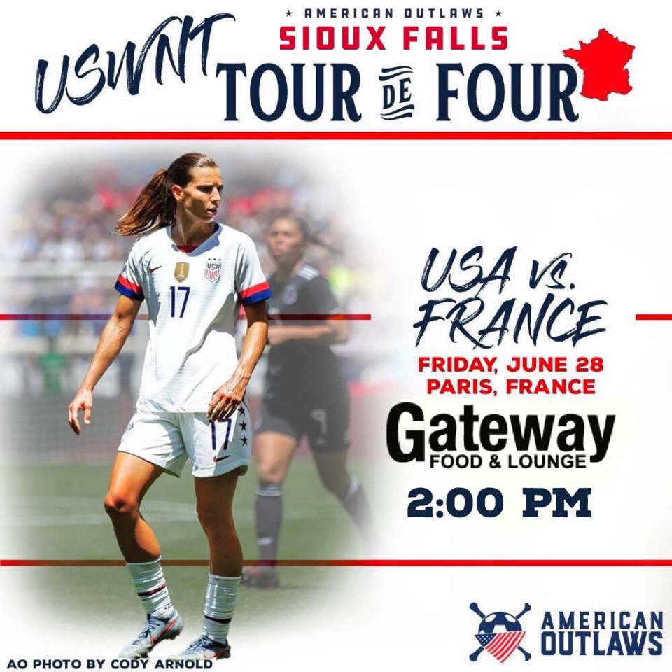 GatewaySF's tweet photo. Call in sick. Take a late lunch. Whatever it takes because this is. “The Matchup Everyone Wanted.”🇺🇸 vs. 🇫🇷
$14~ Outlaw Burger &amp; Pint 🍔🍺
2fers~ Morgan, Crown, Smirnoff, New Am &amp; Dickle
$11~ Domestic Pitchers 
$5~ Casamigo Margaritas 
$2~ Revel Stoke Shots Every Time 🇺🇸 Scores🔥 https://t.co/8nFOA7mWXf
