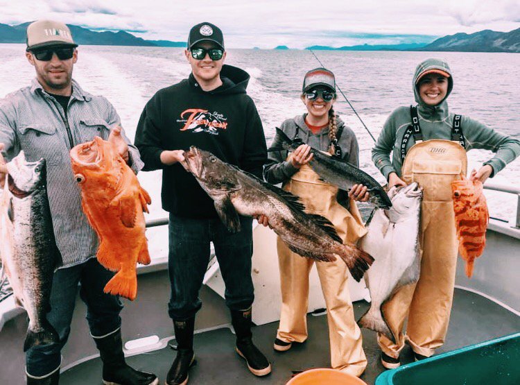 TrainWreckBar's tweet photo. Nice catch! Don’t forget to tag us in your summer adventure pictures wearing your Train Wreck gear! #trainwreckbarandgrill #supportyourlocals https://t.co/js4Jxtt27S