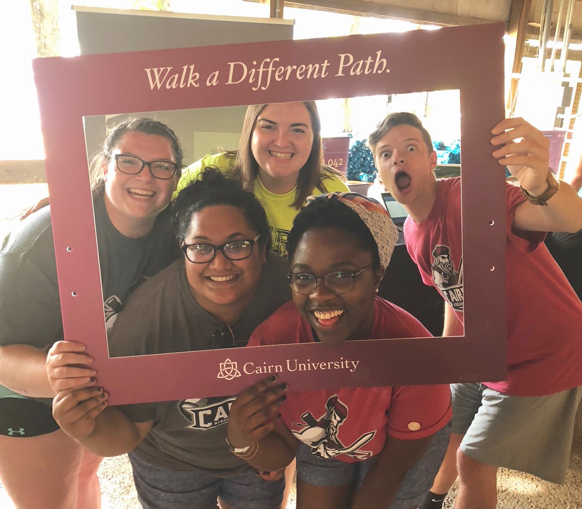 CairnU's tweet photo. #cairnu is at @CreationFest this week! Stop by and see us! We can’t wait to meet you 🙂
#CREATIONFEST2019 #walkadifferentpath https://t.co/rZQ5j29xLD
