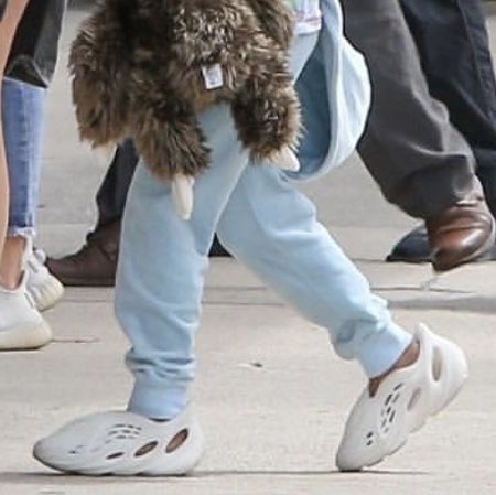 north west yeezy crocs