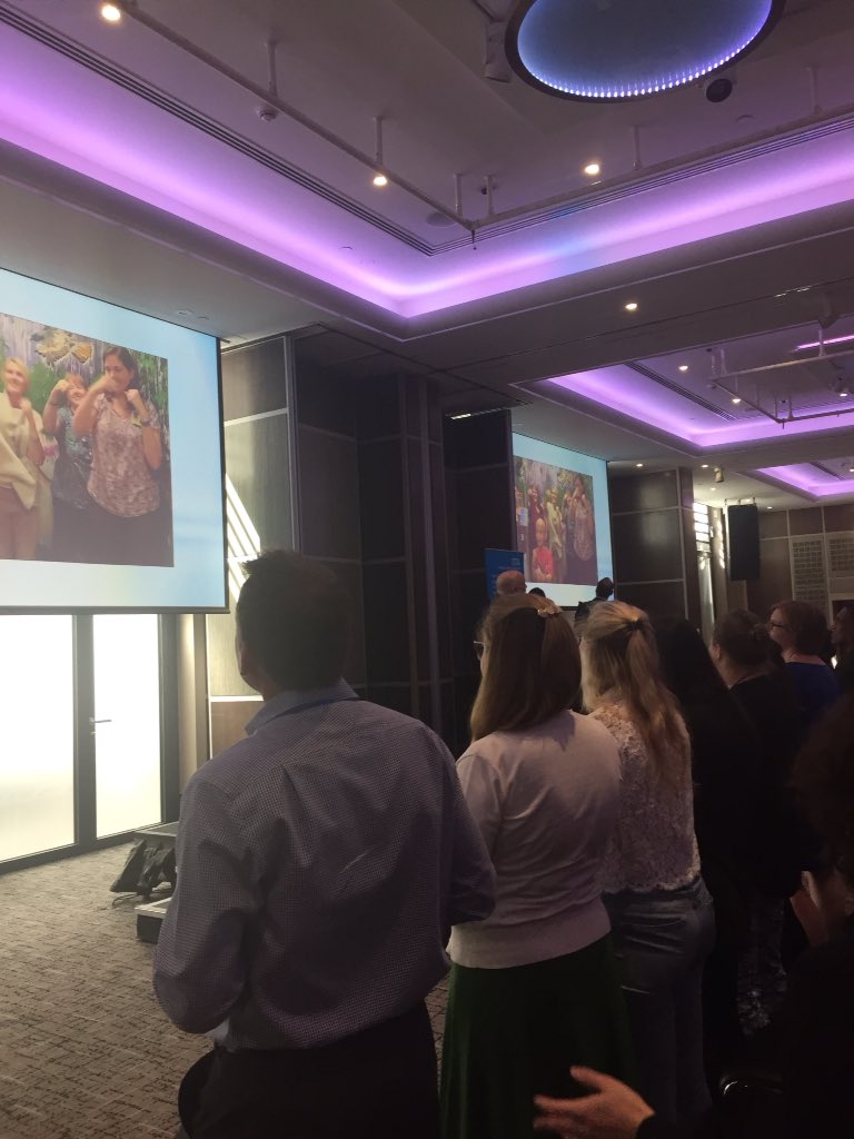 #AFNConf2019 Some audience participation today 🙈hearing the most wonderful, moving story from Tommy Whitelaw <a href="/tommyNtour/">Tommy Whitelaw BCAh</a> who was a carer for his mum. #wmty19 not 'what is the matter with you' BUT 'what matters to you'